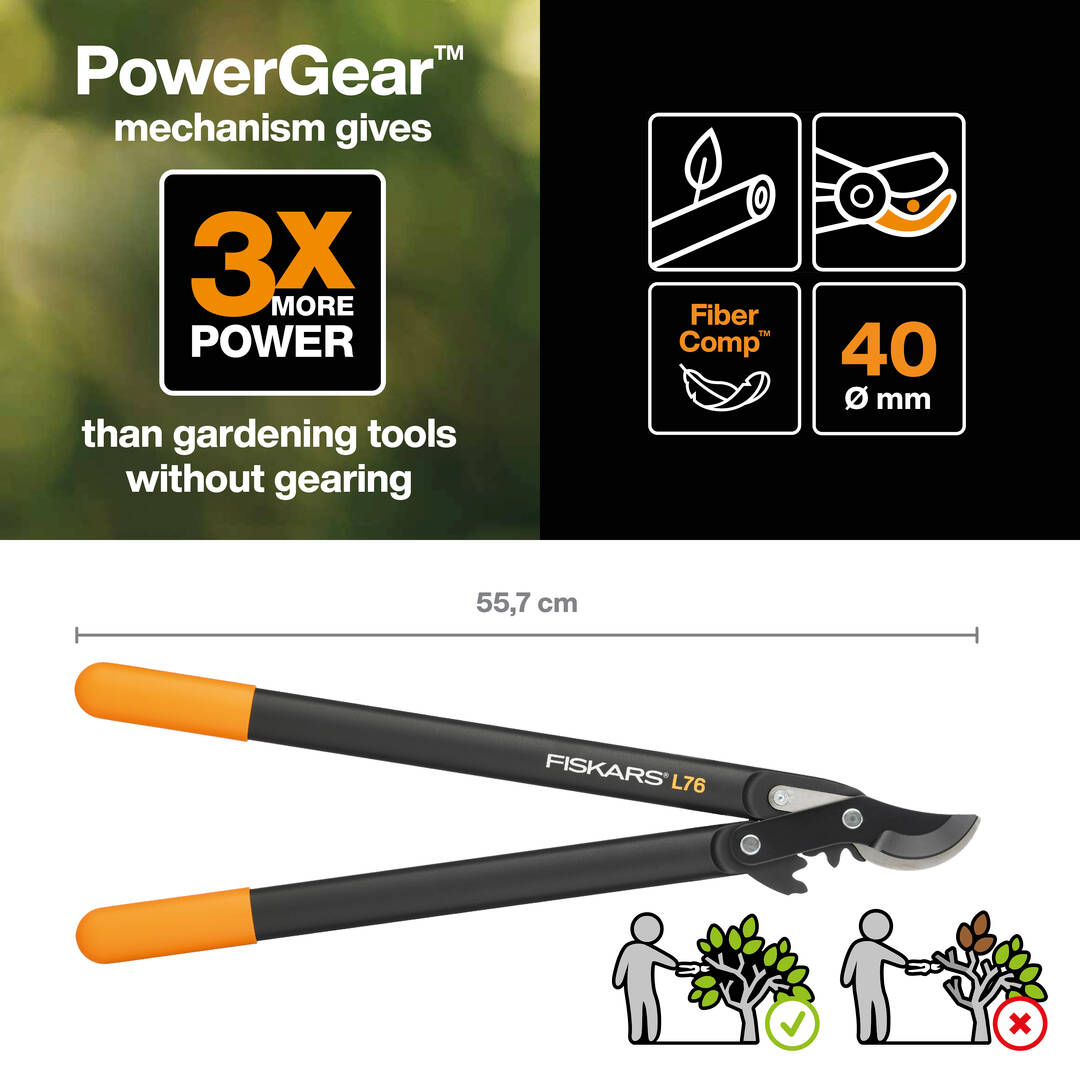 Sekator L76 (M) PowerGear Fiskars